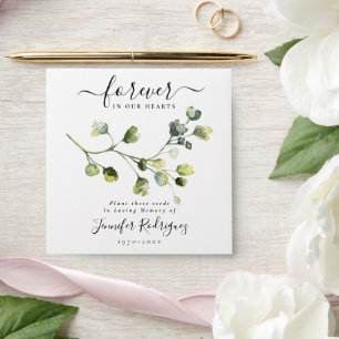 Enveloppe Green Garden Seed Packet Memorial Funeral Enve