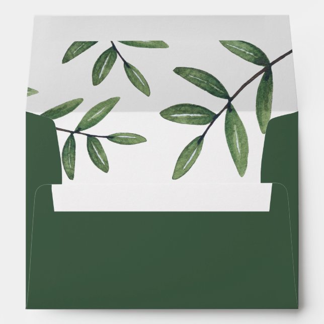 Enveloppe Green leaf (Dos (Bas))