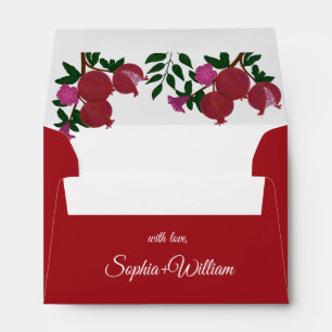Enveloppe Grenade Fruit frais Carte de remerciements d'anniv