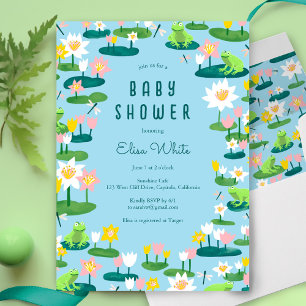 Enveloppe Grenouilles et Lily Pads BABY SHOWER sur mesure
