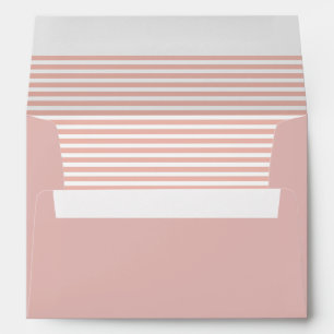 Enveloppe Grille rose et blanche