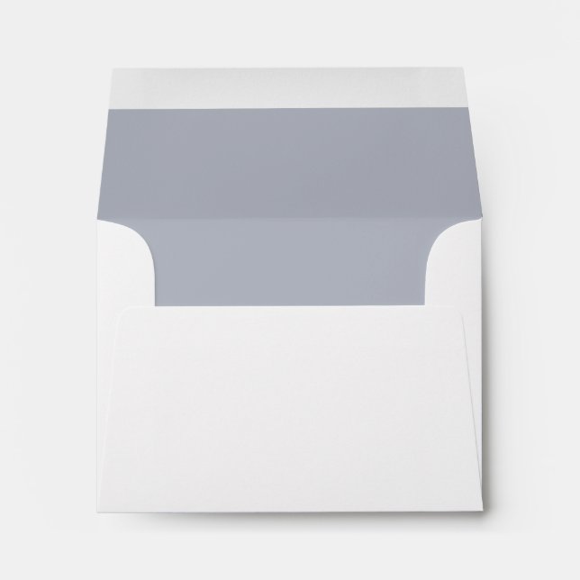 Enveloppe gris bleu pour ensemble de papeterie cor (Dos (Bas))