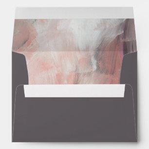Enveloppe Gris de charbon de bois moderne Abstrait Brochures