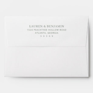 Enveloppe Gris Minimaliste Typographique Sophistiqué