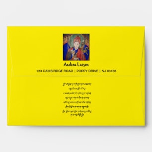Enveloppe Guru Rinpoché & Prière de 7 lignes (Bouddha Tibéta