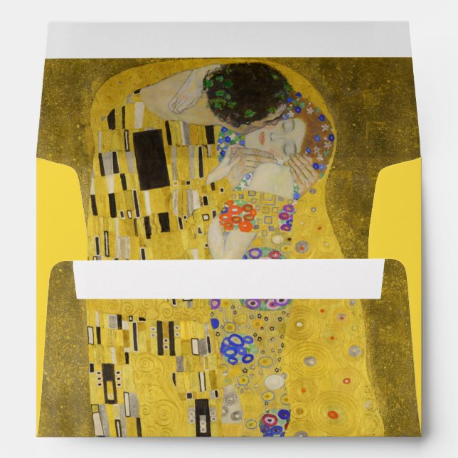 Enveloppe Gustav Klimt - Le baiser (Dos (Bas))
