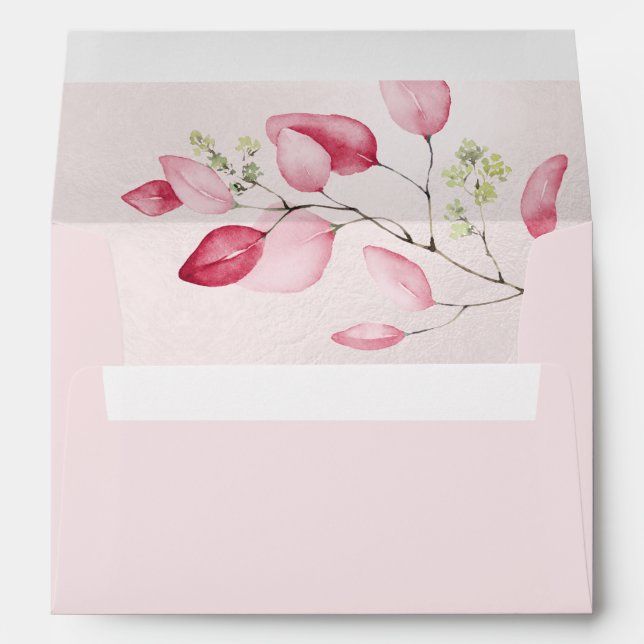 Enveloppe H2 Blush Gum Eucalyptus Adresse de retour do-it-yo (Dos (Bas))