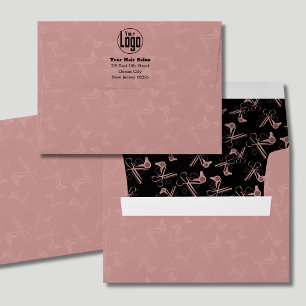 Enveloppe Hairstylist Tools Pink Black Hair Salon Brandon