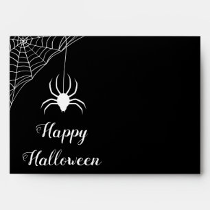 Enveloppe Halloween araignée mignonne noir et blan