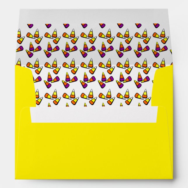 Enveloppe Halloween Candy Corn (Dos (Bas))