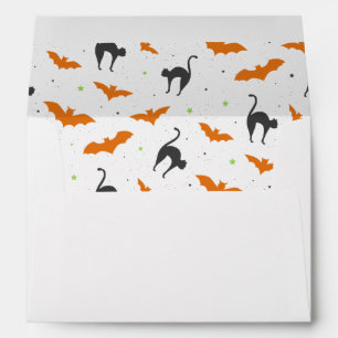 Enveloppe Halloween et chats