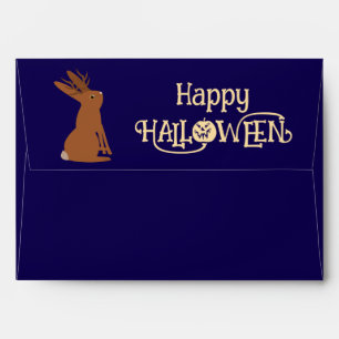 Enveloppe Halloween Jackalope Trace ou traitement personnali
