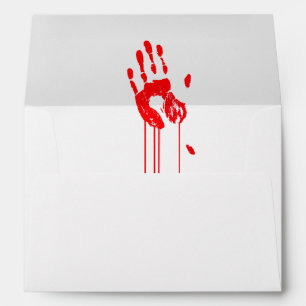 Enveloppe Halloween sanglante
