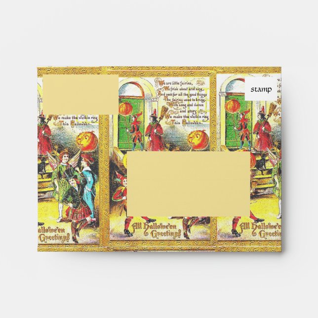 Enveloppe Halloween vintage (Devant)
