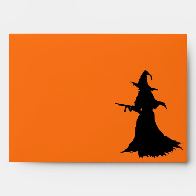 Enveloppe Halloween Witch (Devant)