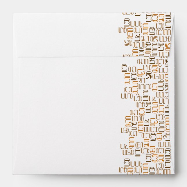 Enveloppe Hanacaraka (Dos (Haut rabat))