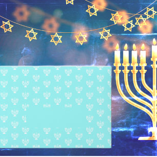 Enveloppe Hanoukka menorah