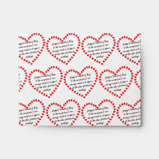 Enveloppe Happy Funny Valentines Day offre un devis sarcasti