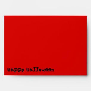 Enveloppe "Happy Halloween" rouge