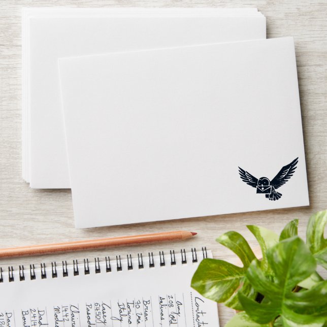 Enveloppe HARRY POTTER™ Hedwig livre la lettre de vacances (Stacked)