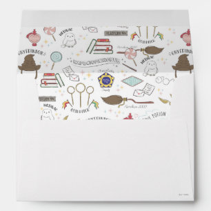 Enveloppe HARRY POTTER™ Motif Magique Minuscule