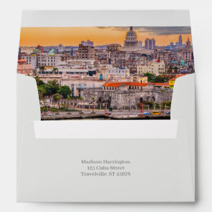 Enveloppe Havana CUBA texte personnalisé