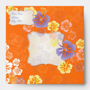Enveloppe Hibiscus Leis / Flore tropicale hawaïenne