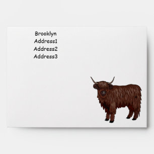 Enveloppe Highland cow
