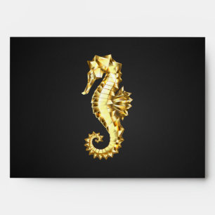 Enveloppe Hippocampe Polygonal Or