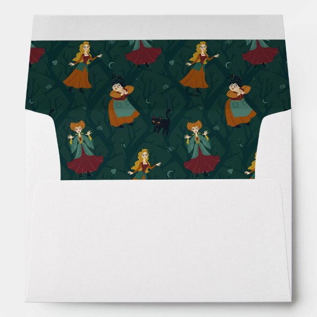 Enveloppe Hocus Pocus Sanderson Motif forestier (Dos (Bas))
