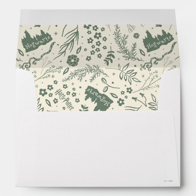 Enveloppe HOGWARTS™ Herbologie Motif magique (Dos (Bas))