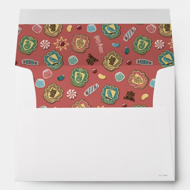 Enveloppe HOGWARTS™ Maisons Motif de biscuits de vacances (Dos (Bas))