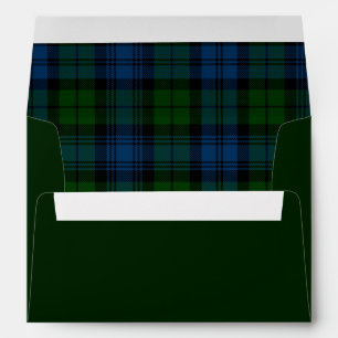Enveloppe Holiday Campbell Militaire Green Tartan
