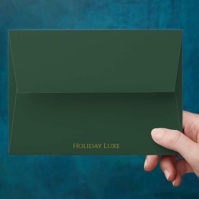 Enveloppe Holiday Luxe Elegant Christmas Envelope (Hand)