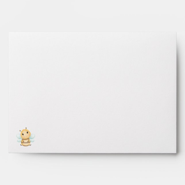 Enveloppe Honey Bee doublé Envelope d'invitation. (Devant)
