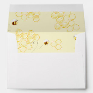 Enveloppe Honeycombs bumble bee invitation