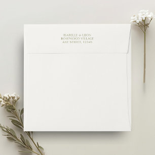 Enveloppe Hors blanc   Faire-part de mariage carré