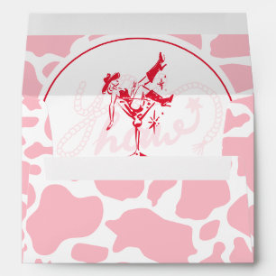 Enveloppe Hot Rose Western Bachelorte