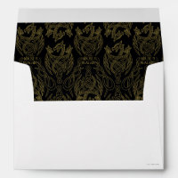 HOUSE of the Dragon | Gold Filigree Dragon Pattern