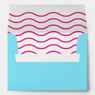Enveloppe Ikat bleu