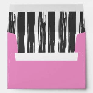 Enveloppe Ikat rose