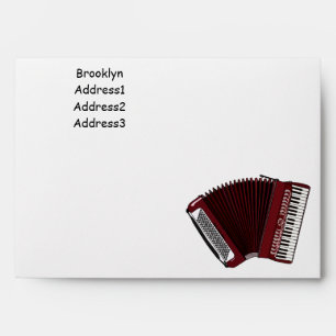 Enveloppe Illustration d'accordion