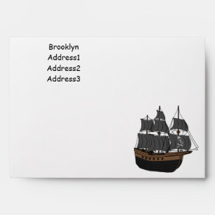 Enveloppe Illustration de bateau pirate