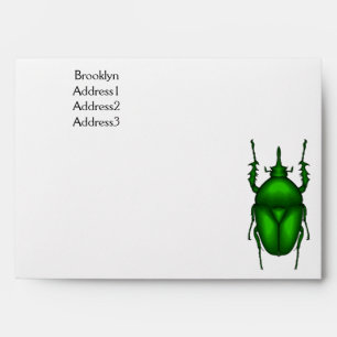 Enveloppe Illustration de bug Mecynorhina torquata