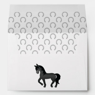 Enveloppe Illustration de cheval au trot de dessin animé mig