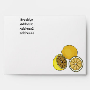 Enveloppe Illustration de citron