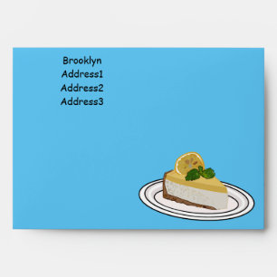 Enveloppe Illustration de citron cheesecake