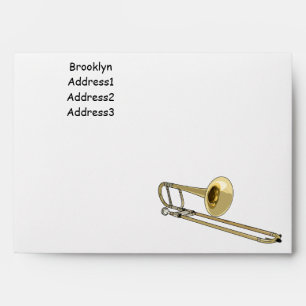 Enveloppe Illustration de dessin animé de Trombone