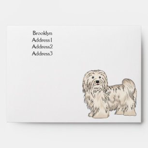 Enveloppe Illustration de dessin de chien de Havan
