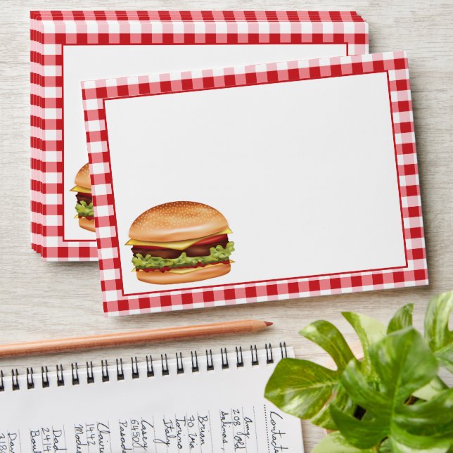 Enveloppe Illustration De Hamburger Fast Food Sur Red En vic (Stacked)